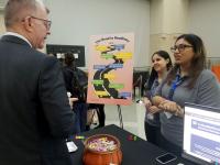 David Buchholz, MD, senior founding medical director for primary care, stopped by Epic Day and visited with the CUIMC Intentional Redesign team, including Jesenia Serrano and Namita Azad.